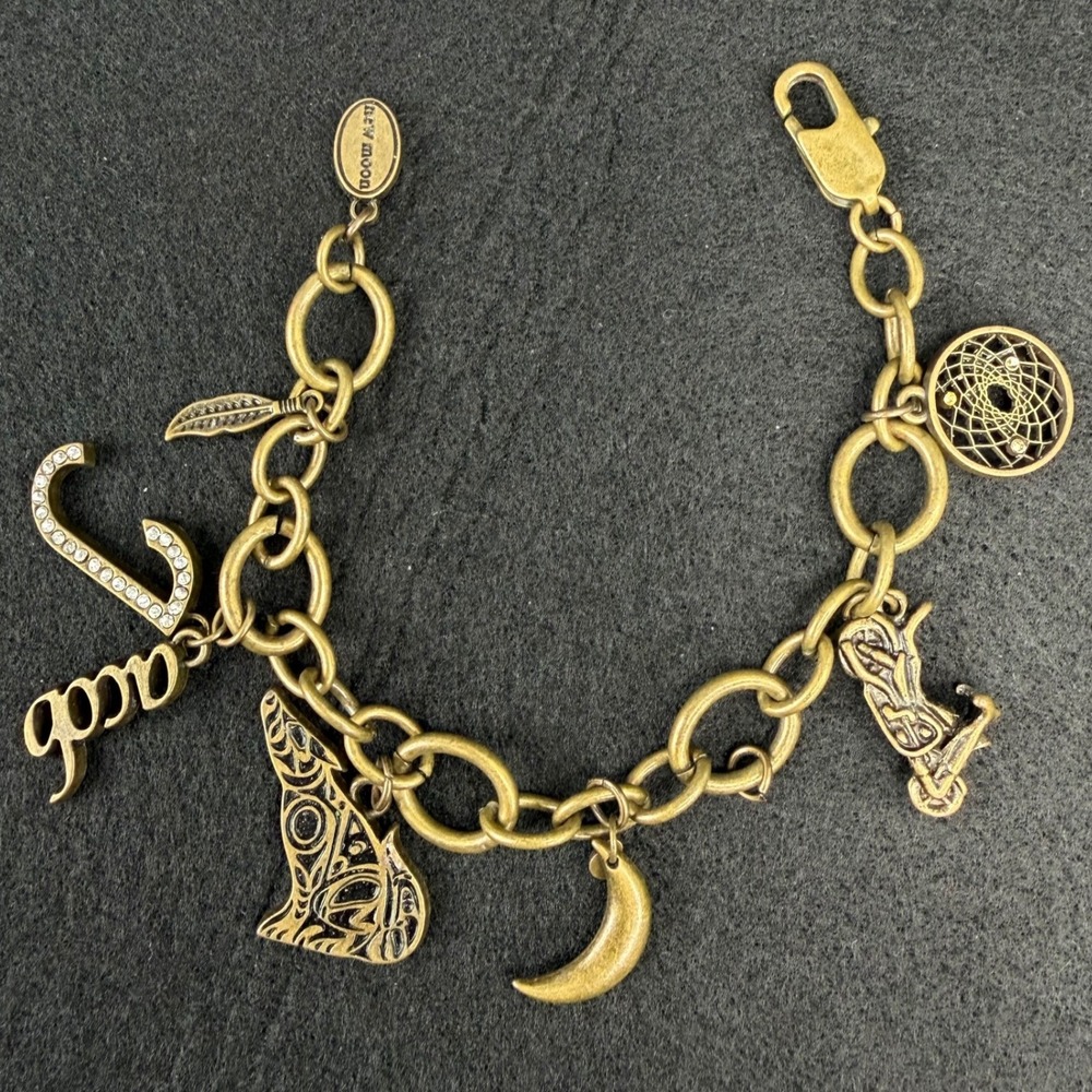 Twilight New Moon Jacob Charm Bracelet Chain Y2K Wolf 8"